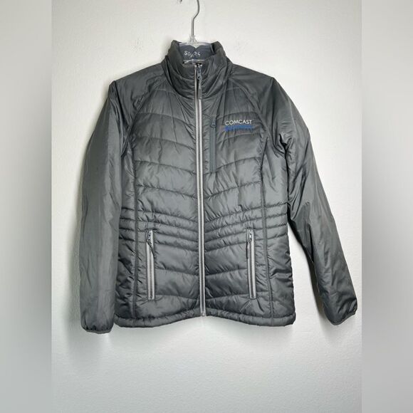 Cutter & Buck Womens Quilted Puffer Jacket With Zip Pockets Gray Size M - Picture 1 of 13